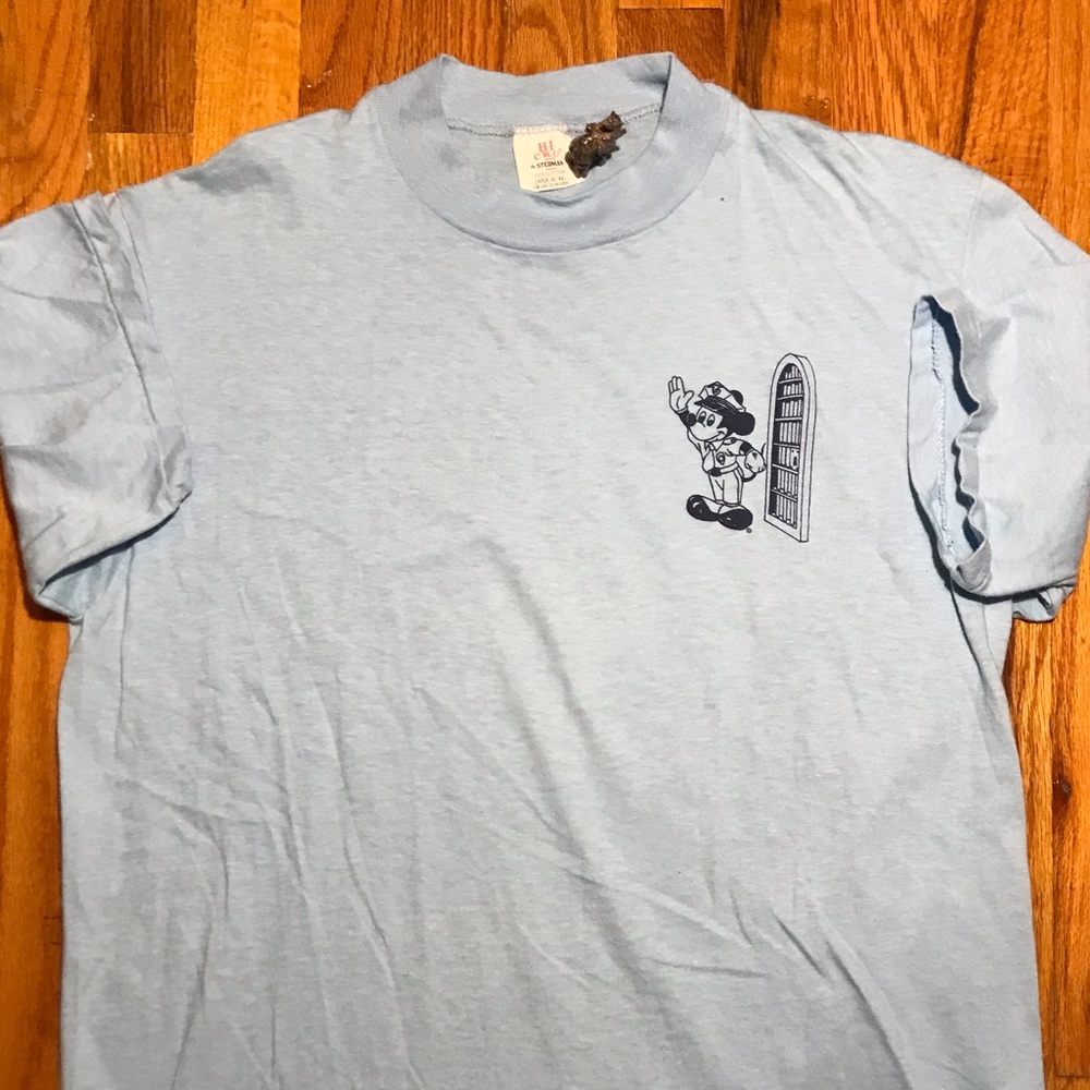 VTG 70s M Disney World Slammer Security Prison Tee